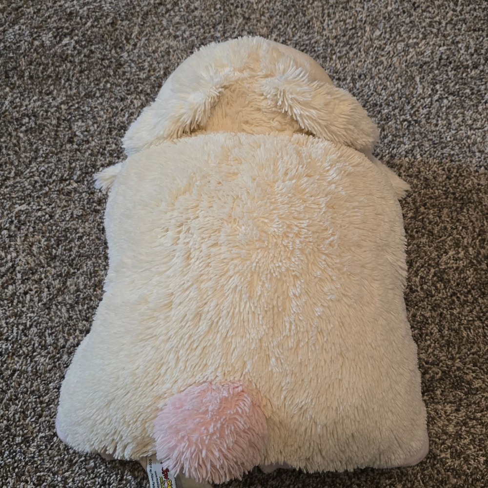 Pillow Pets 2011 Bunny Rabbit Plush Stuffed Animal Unisex Large Polka Dot Ears - Picture 5 of 16
